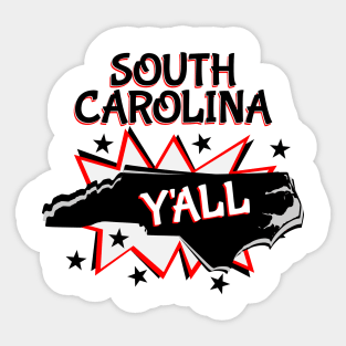 South Carolina State Pride Y'all Sticker